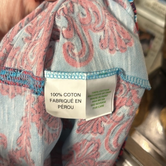 Lilly Pulitzer Westley Tunic Searulean Blue Rhode Island Reef Top women’s XS - Picture 9 of 11